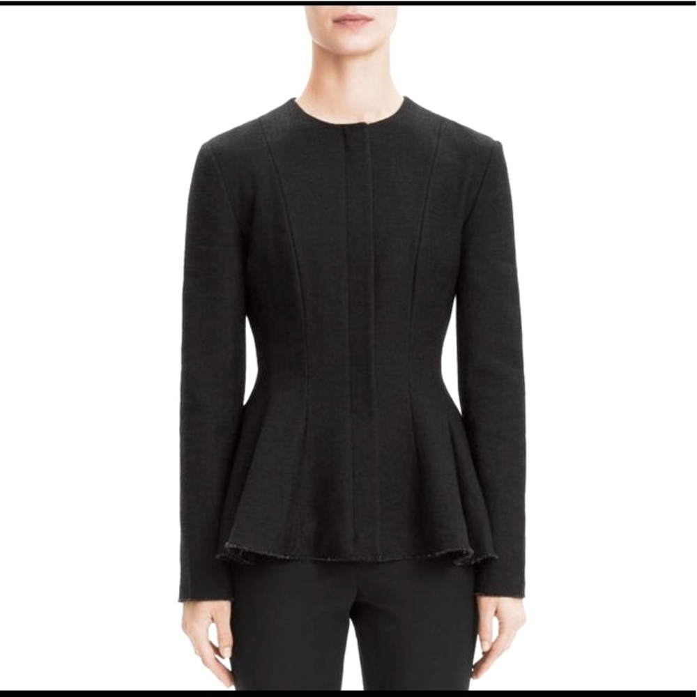 [NWOT—Orig. $595] THEORY “Movement” Peplum Jacket/Blazer in Black